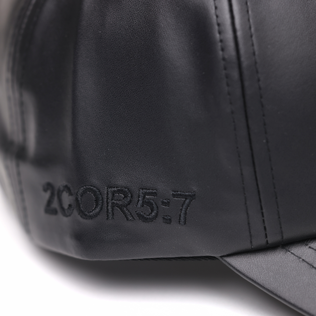 Black on Black Faith Walker Leather Dad Hat