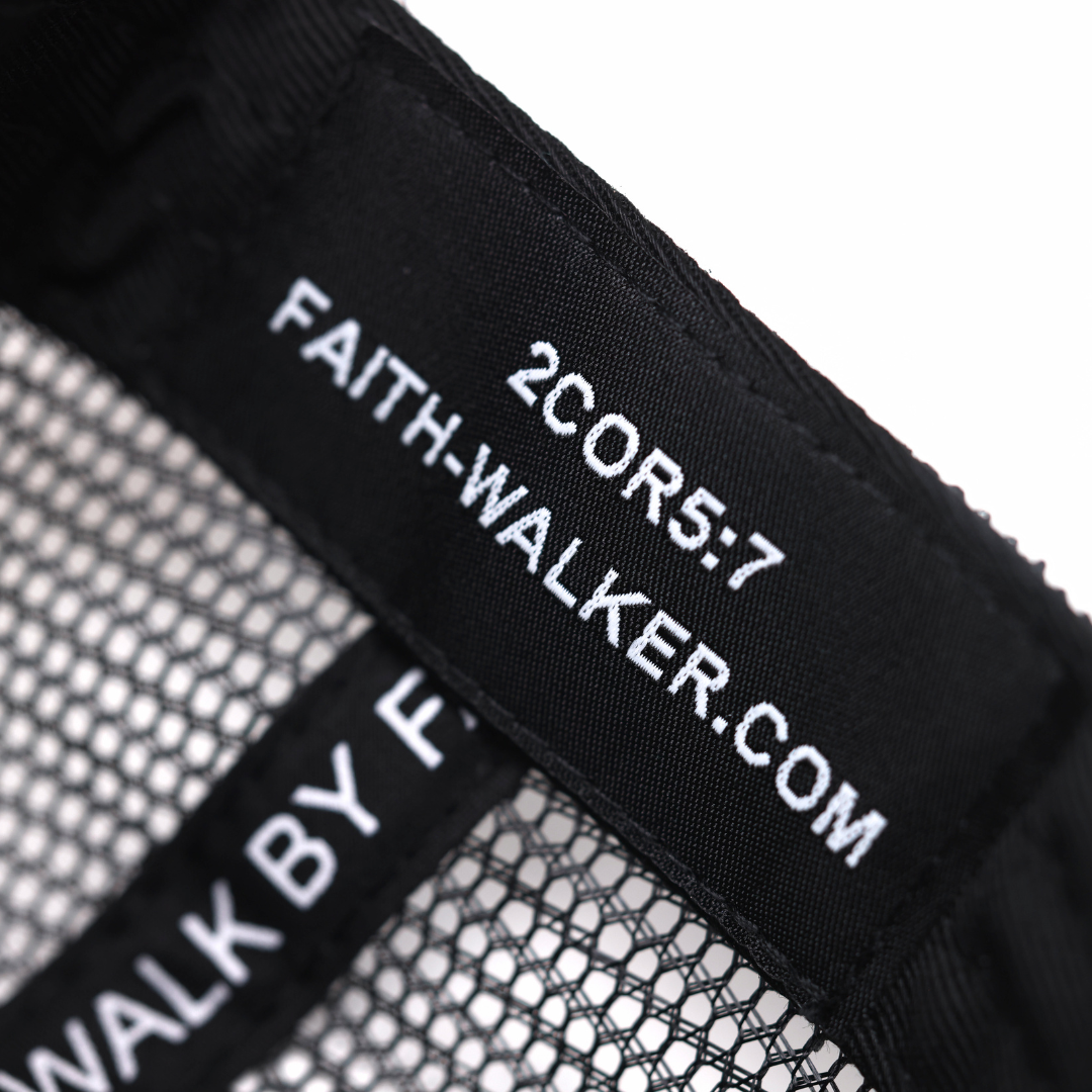 Black on Black Faith Walker Trucker Hat